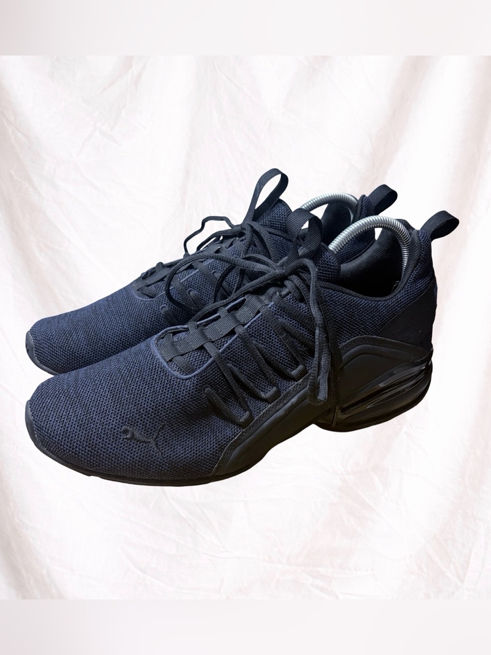 Puma Axelion Men’s Size 13 Navy Black Running Training Shoes Sneakers 191425-13